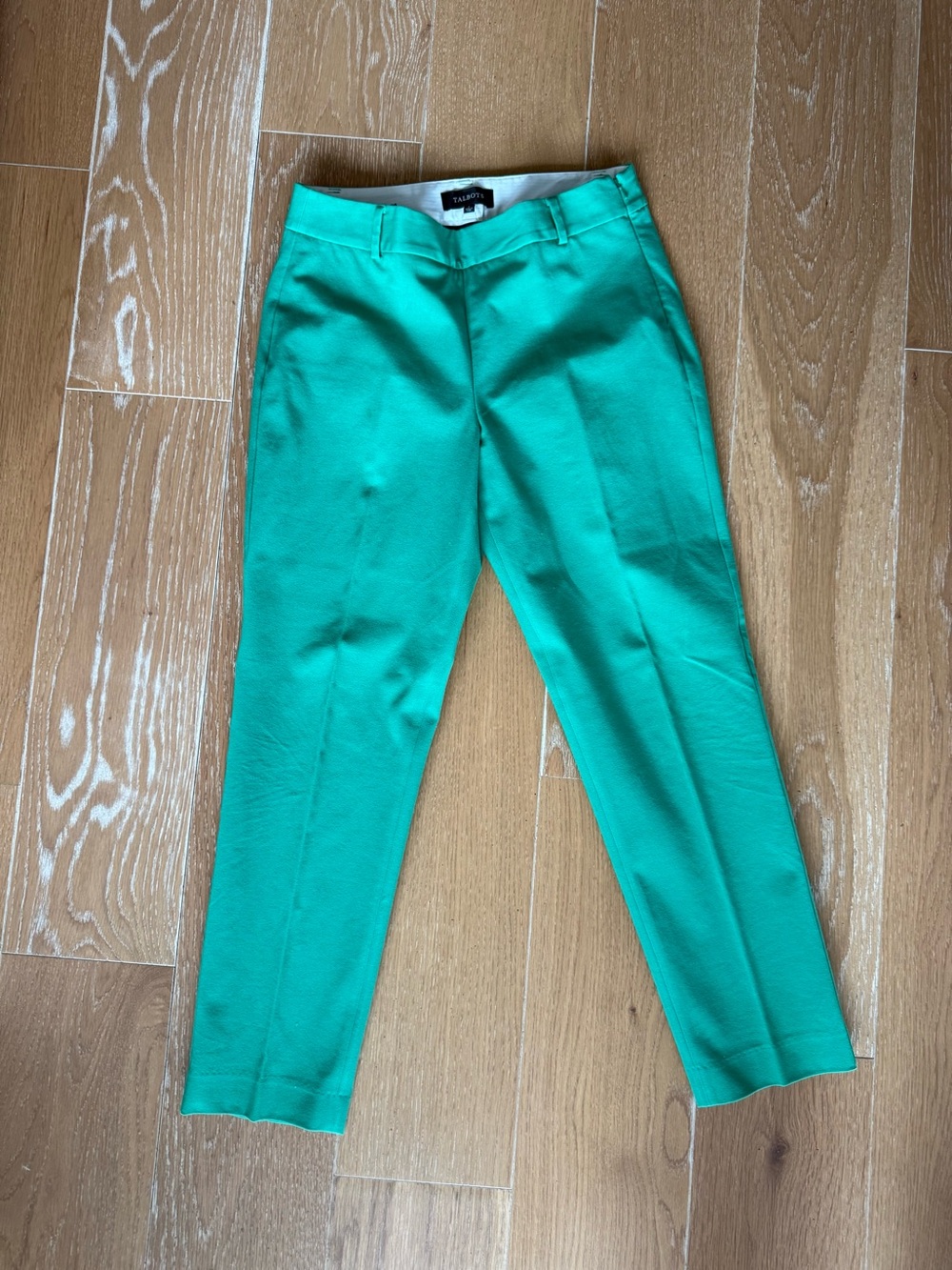 Talbots Vibrant Green Ankle Pants - size 6